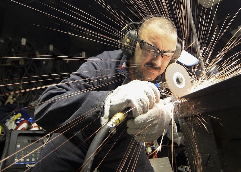 An image of a metal worker, representing the personal freedoms offered to employees and benefits to the economy offered by the WV right to work law.