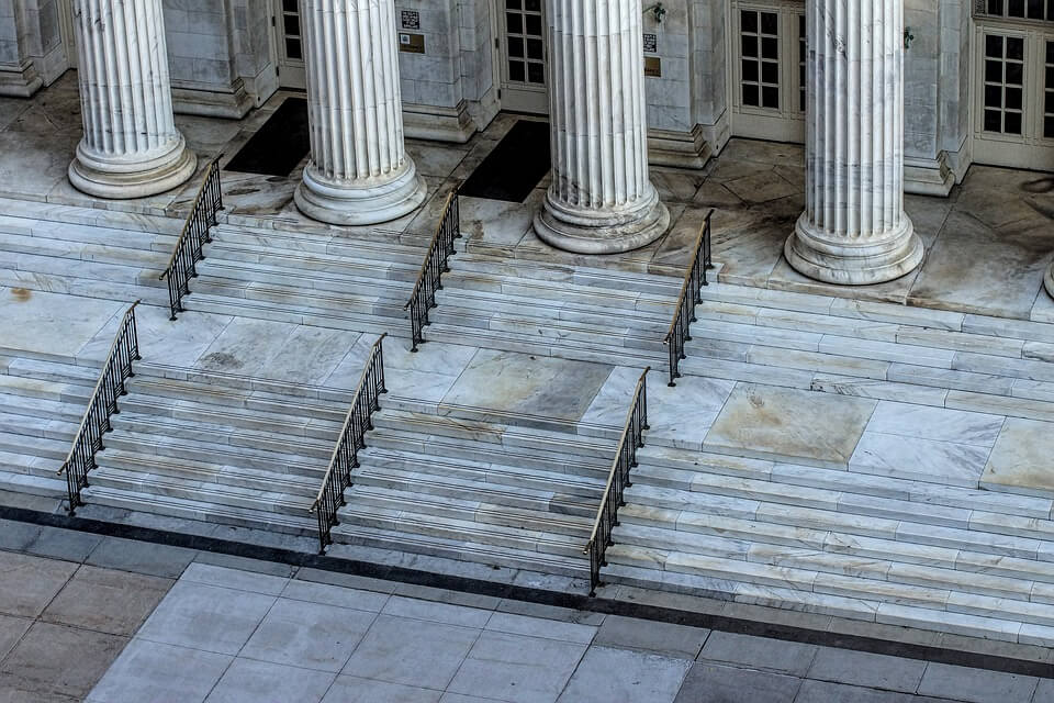 Image of courthouse steps, illustrating how Jenkins Fenstermaker can help you through the southern Ohio probate process. 