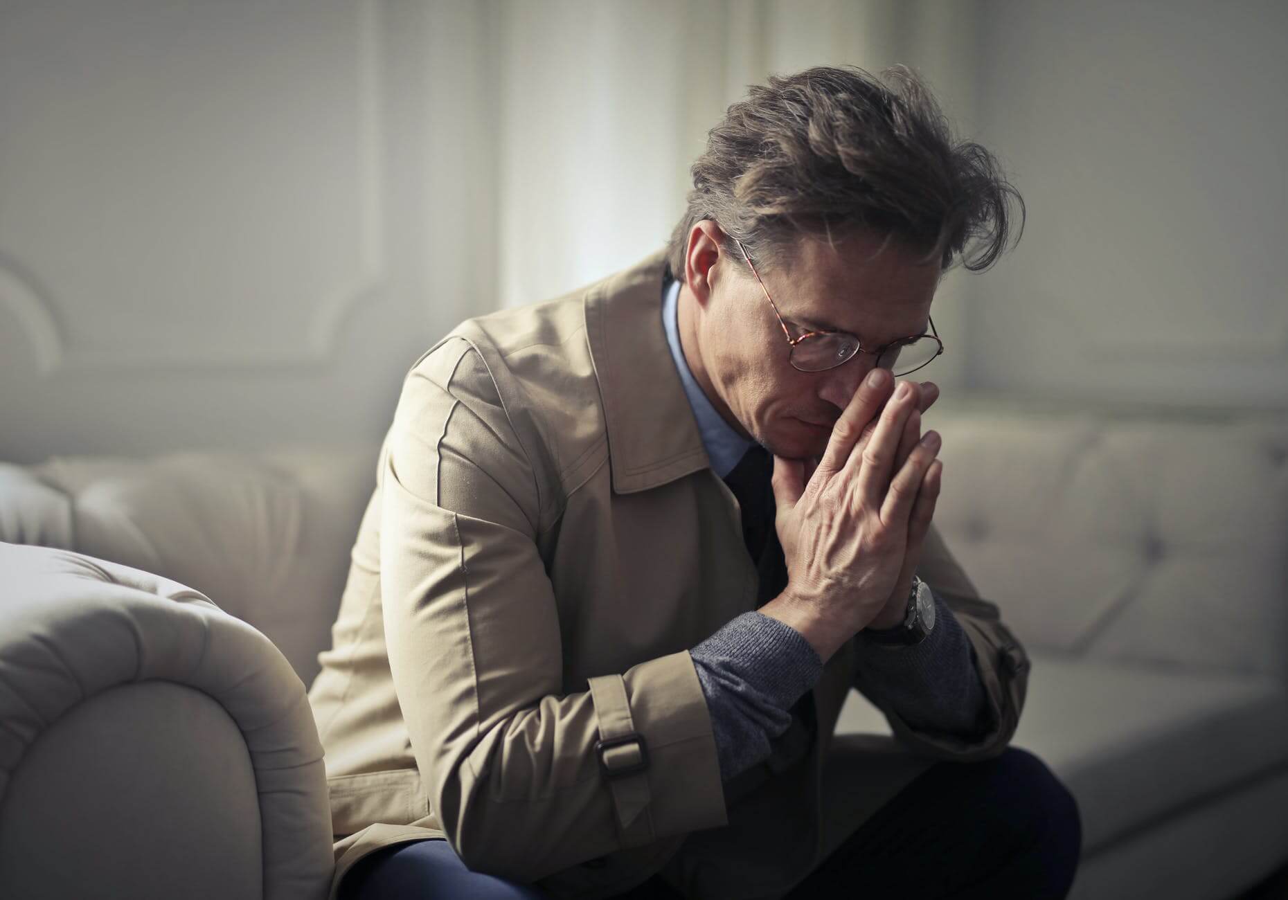 Image of a man looking distressed, representing how Anna M. Price can help ease the burdens of probate and estate administration in WV, KY, and OH.